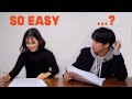 Taking An English Exam With A Korean Girl l Korean SAT/Yanadoo