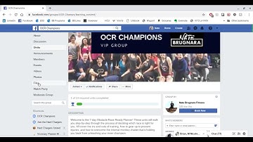 OCR Champions FB Group Navigation