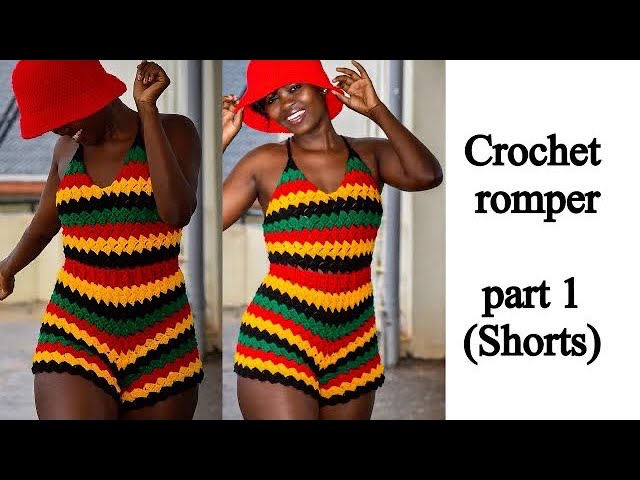 Crochet romper, crochet summer jumpsuit