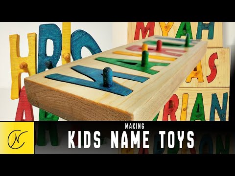 Making Kids Name Puzzles
