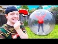 TRAPPING MY GIRLFRIEND IN A GIANT BUBBLE!