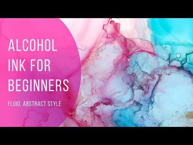 Alcohol Ink, Beginner Tutorial Fluid Art ( in real time) ( nr 56