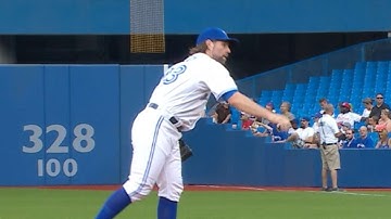 PHI@TOR: Dickey throws eight strong frames in win
