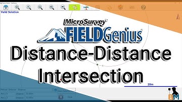 MicroSurvey FieldGenius How To: Distance Distance Intersection | Bench Mark