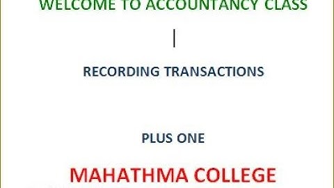 PLUS ONE ACCOUNTANCY - RECORDING TRANSACTION - DOUBLE COLUMN CASH BOOK - FOCUS AREA PROBLEM SOLVING