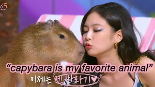 Jennie and Capybara