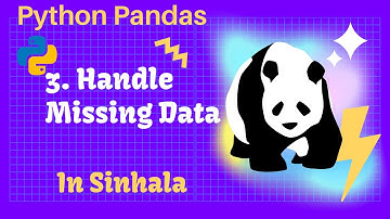 Python Pandas Tutorial 3: Handle Missing Data: fillna, dropna, interpolate in Sinhala