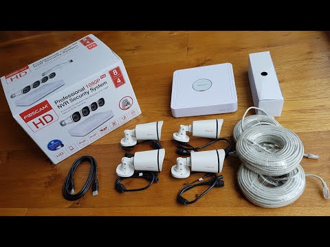 Foscam FN7108E-B4-2T POE Full HD 1080p CCTV Unboxing and Setup