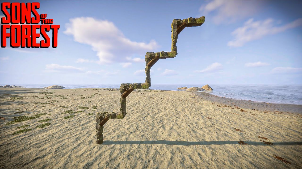 New Type Of STONE Structure In Sons Of The Forest (STONE BUILDING IDEA