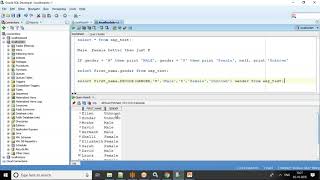 Oracle SQL Tutorial - If condition using Decode and Case Statements