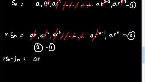 PART 2 Geometric series A level maths Core 2 Edexcel