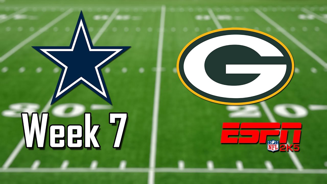 Dallas Cowboys (2-3) Vs. Green Bay Packers (2-4) – Season 1 Week 7 – ESPN NFL 2K5 (PS2)