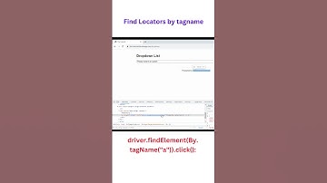 Selenium || Finding Locators by tag name ||Java Programming