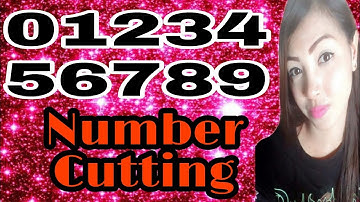 NUMBER CUTTING 0-9 | DIY NUMBER CUTTING | STEP BY STEP TUTORIAL | RUTH CAPIO