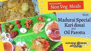 Non Veg Virundhu Chicken Virundhu Part-1 வழ இலValai Ilai Chicken Virundhu Non Veg Meals