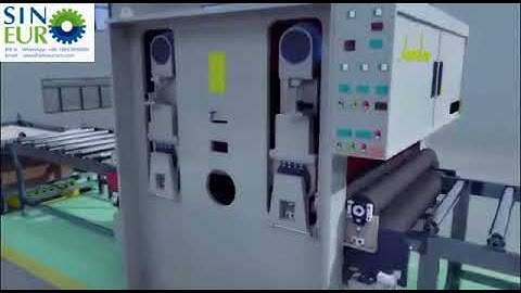 Heavy duty plywood calibrating sanding production line with automatic feeding and stacking system