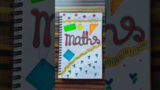 Easy Cute Front Page Design 😍✨ | Notebook Cover Page Idea #shorts