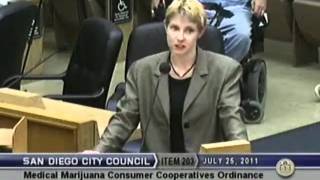 San Diego City Council on Medical Marijuana Ordinance - Jessica McElfresh (Public Comment)