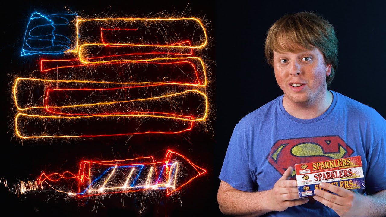 Create Multi-Color Light Painting with Sparklers! 4th of July Photo Tips
