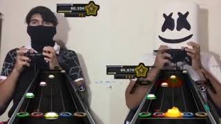 Marshmello losses from Alan walker in the battle of guitar hero 3 - Alone screenshot 5