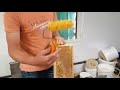 Tuto apiculture  comment desoperculer avec un rouleau pvc