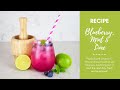 Blueberry lime  mint  the mindful mocktail