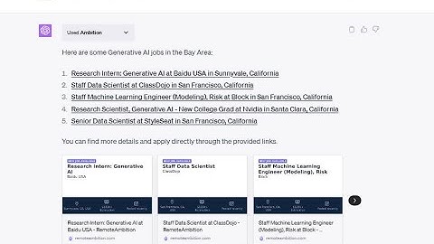 How to Use the ChatGPT  Plugin Ambition to Search for Jobs