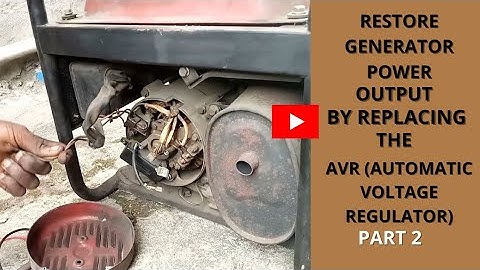 No power in portable Generator... AVR replacement for Brushed Generator(PART 2) #power #Brush