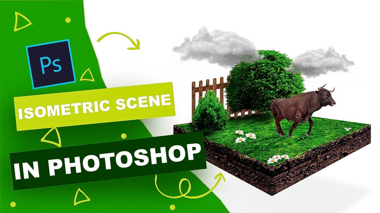 ISOMETRIC SCENE IN PHOTOSHOP