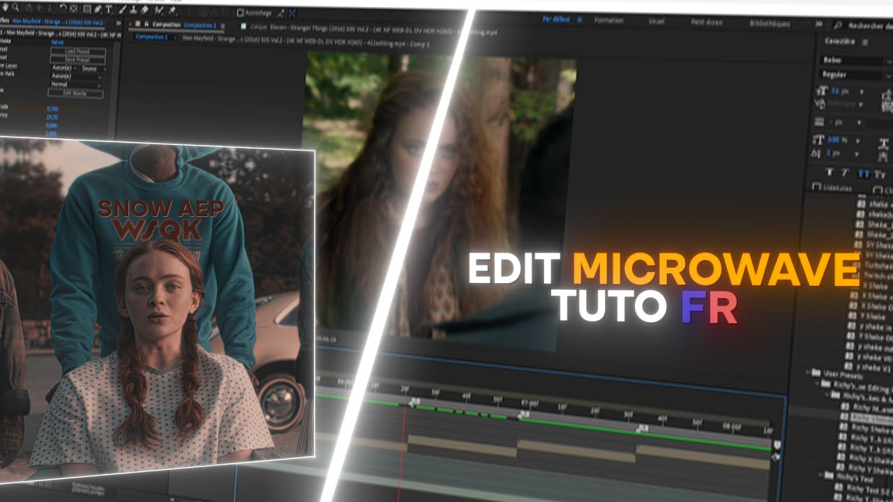 Tutoriel After Effects : créer un Edit style Microwave (effets, rythme, rendu) TUTO FR