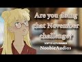 ASMR~ Dom roommate teases you for doing the November challenge [slight nsfw][F4A]