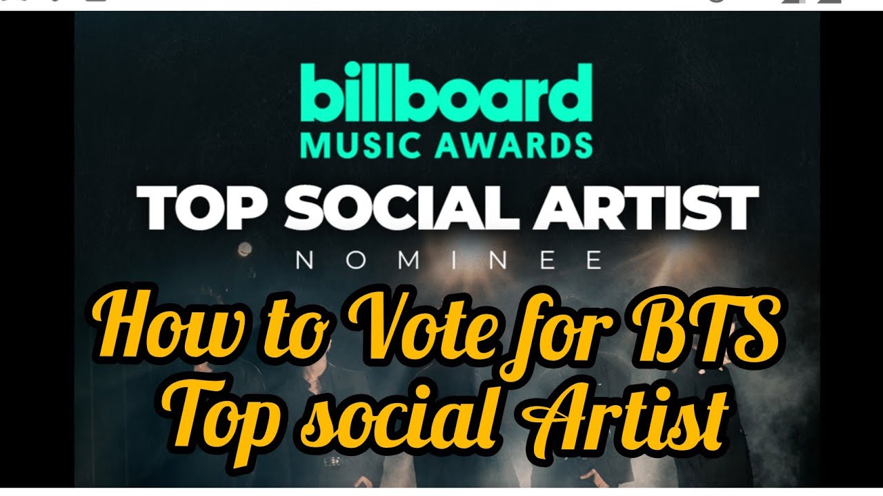 How to Vote BTS for Top Social Artist in BBMAs 2021 Billboard Music