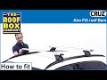 Cruz airo fix roof bars  how to fit