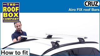 CRUZ Airo Fix roof bars - How to fit