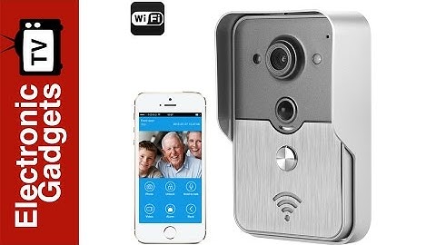 Video Door Intercom System with iOS + Android Support, Night Vision, POE, PIR Motion Detection