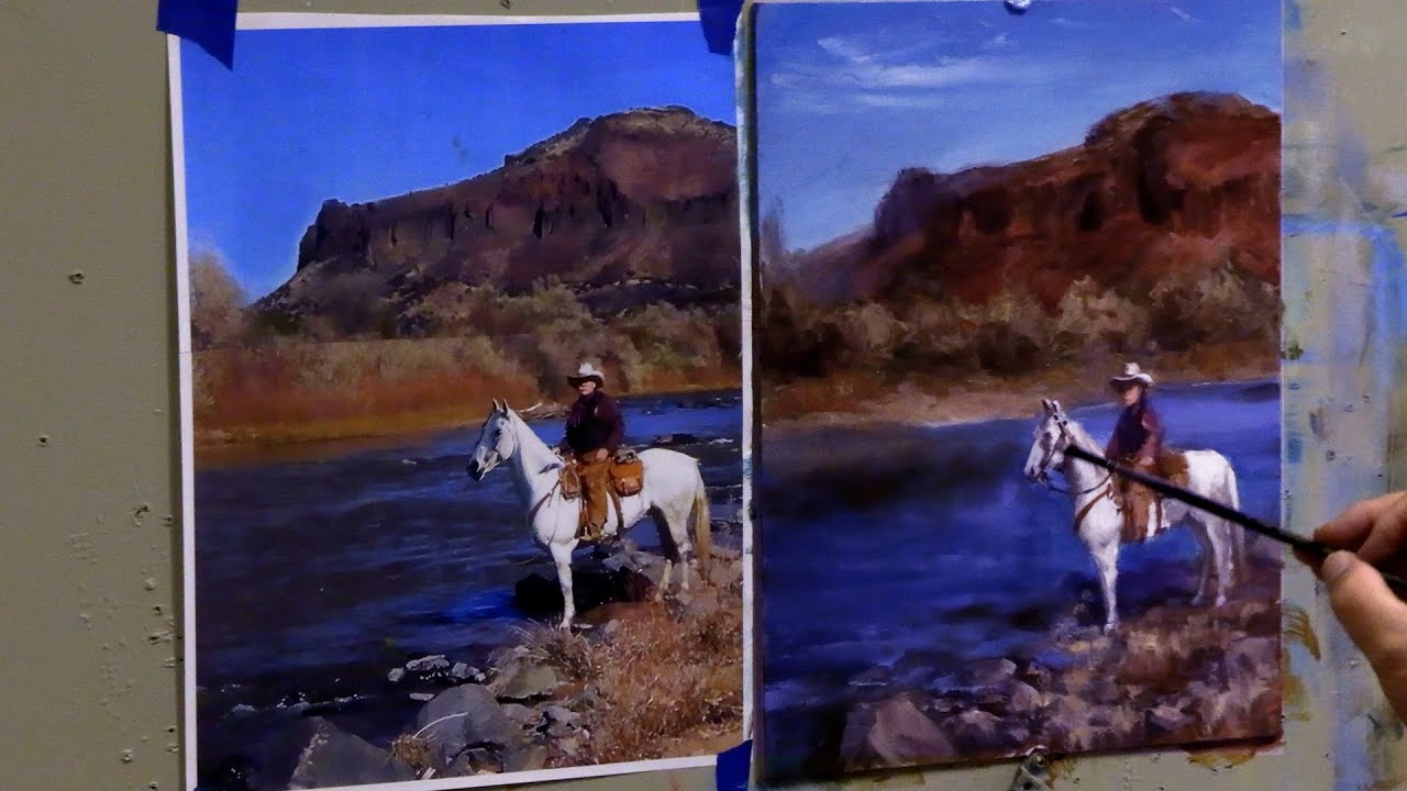 Painting Westerns  The Crossing  Quick Techniques for Landscapes and Westerns