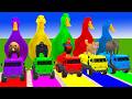 Long Slide Game with Cow Elephant Gorilla Hippopotamus Tiger 3d Animal Game Funny 3d Animals