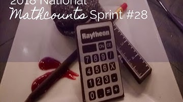 2018 Mathcounts National Sprint 28