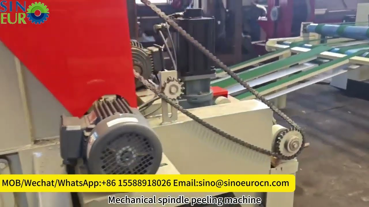 How to make Thick core veneer and thin face veneer？please choose Mechanical spindle peeling machine