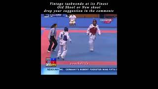 Old Skool vs New Skool Taekwondo #tkdaction #teakwondolifestyle #worldtaekwondo #kicks #tkd