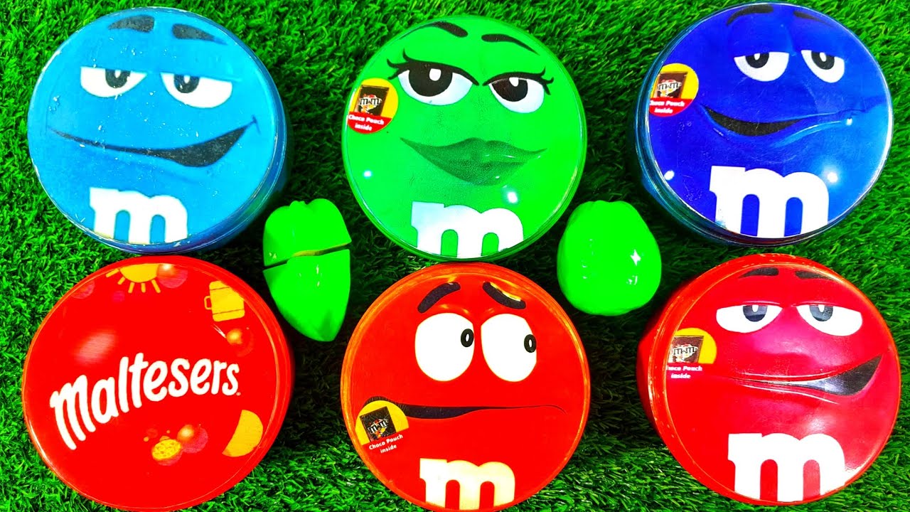 4 Minutes Satisfying with Unpacking Brilliant Tins with Rainbow Skittles and Tasty M&M'S Candy ASMR