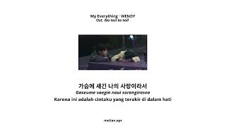 My Everything, WENDY. Ost. No tail to tell (HAN-ROM-INA)