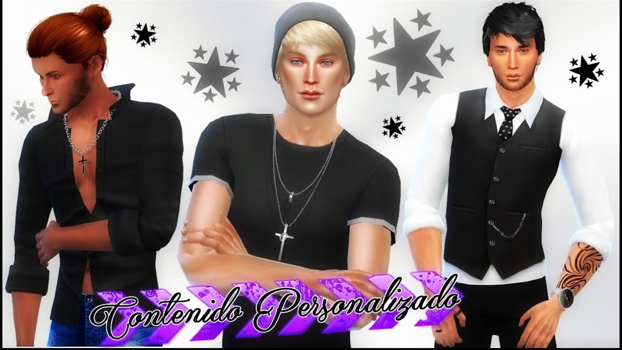 Los Sims 4 | Contenido Personalizado para hombres | ♡ #5 - YouTube