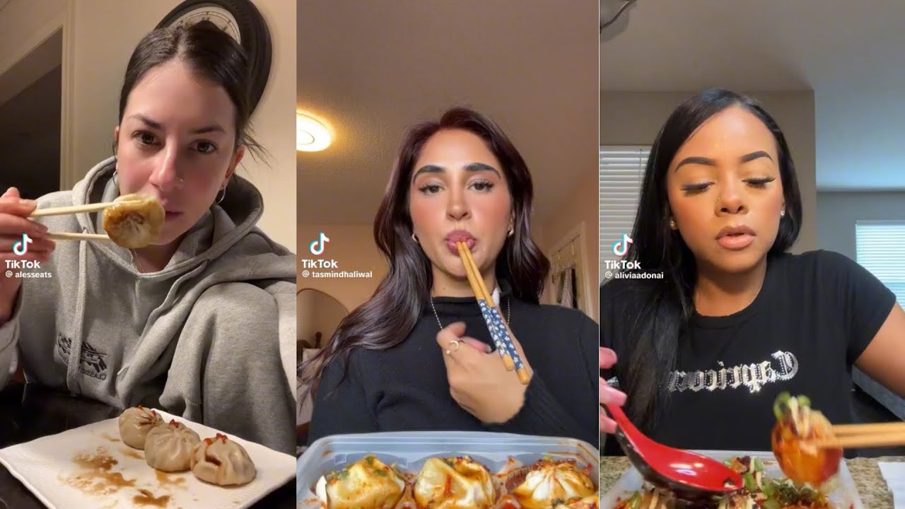 SOUP DUMPLINGS MUKBANG 🥟 | TIKTOK FOOD COMPILATION