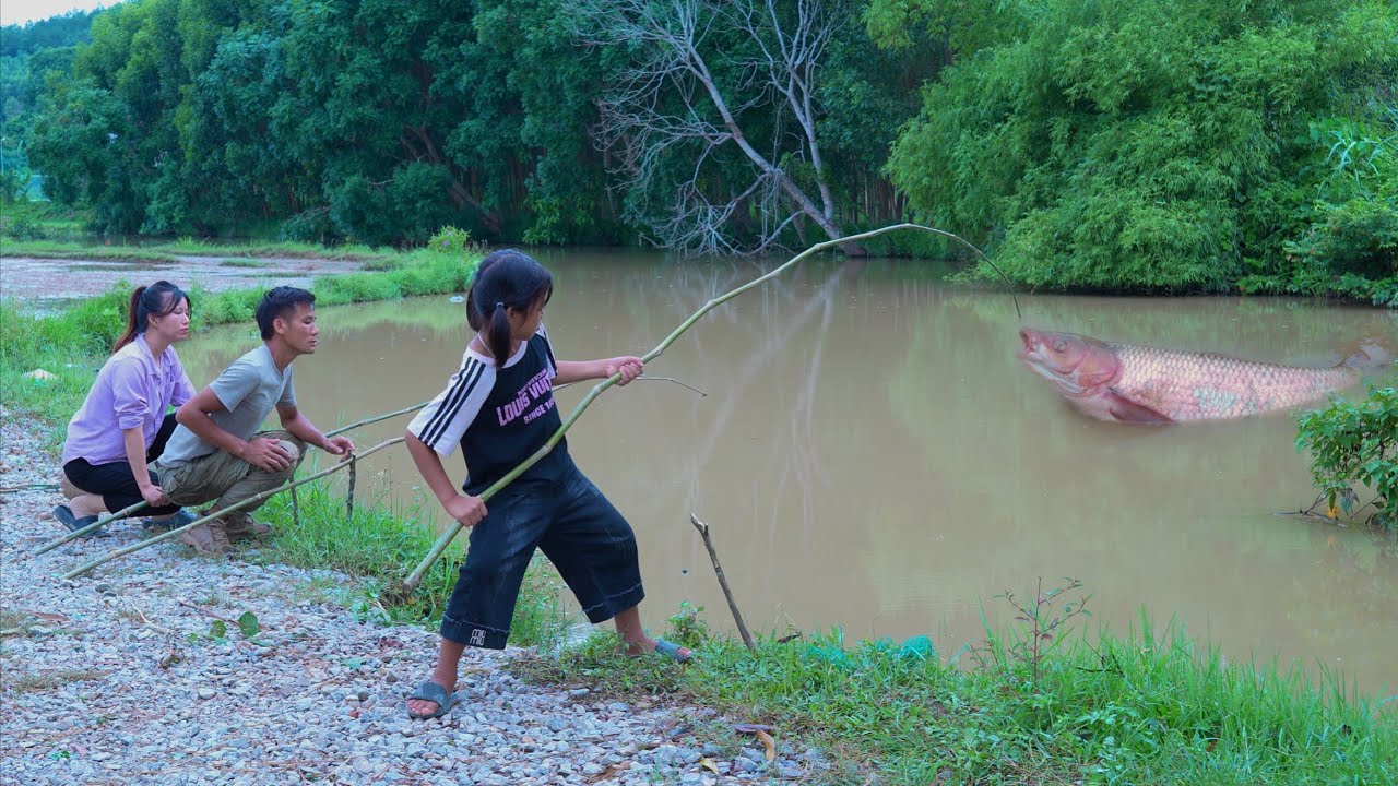 Fishing Techniques Of Big Fish: Of Girl Very Good Make Foster Parents Admirable ~ Fishing Video