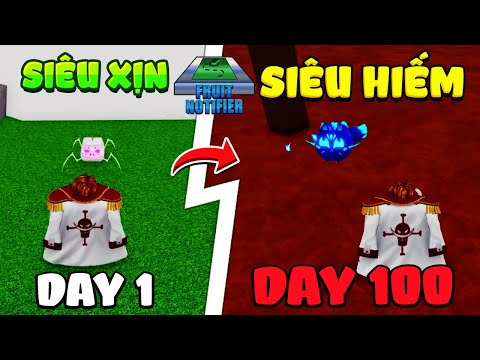 KienRic 100 Days Using Fruit Notifier To Find The Most Vip Devil Fruit To Conquer Blox Fruit Island