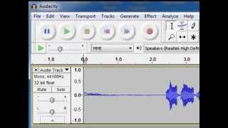 Lesson 1, Part 2 Of The Newbies Guide To Audio Recording Awesomeness 1: The Basics With Audacity