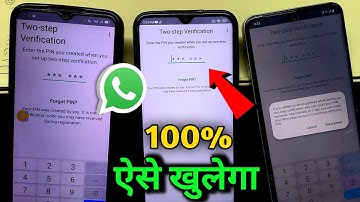 WhatsApp two step verification code problem 😭 how to reset two step verification in whatsapp