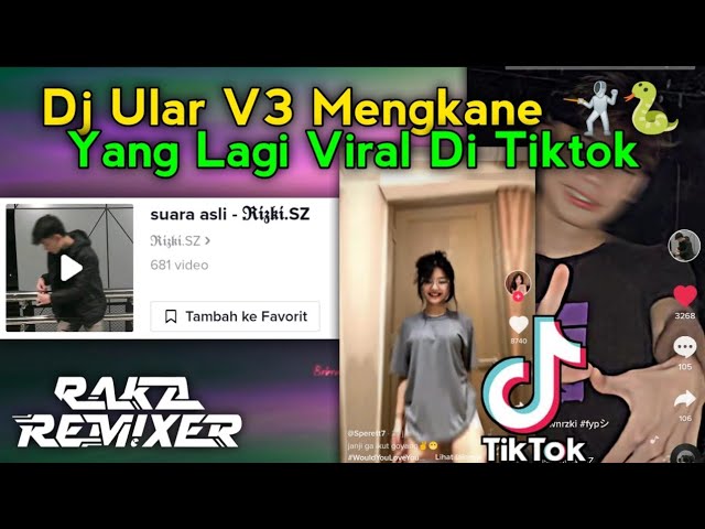 Sound Viral Di Tiktok RIZKI.SZ! DJ ULAR V3 MENGKANE🤺Raka Remixer class=