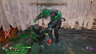 God Of War Ragnarok - Hardrefill The Callous Fight - Aggressive Fight Style No Damagegmgow